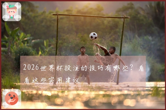 2026世界杯投注的技巧有哪些？看看这些实用建议